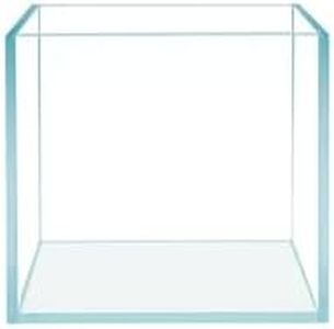 HIRO Aquatics Cube Rimless Frameless Extra Clear All Glass Aquarium, Low Iron Glass Tank, 5mm Glass, White Leveling Mat Included, w/Lids Options (No Lid Included, 2 Gal 7.8X7.8X7.8 in (20X20X20cm))
