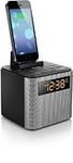 Philips AJT3300/37 Bluetooth Dual Alarm Clock Radio iPhone/Android Speaker Dock Speakerphone Microphone (Black)