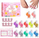 TOMICCA Non-Toxic Safe Kids Nail Po