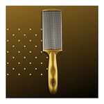 TRITON Professional Dual Sided Foot Scraper for Pedicure Filer with Steel n Emery Pad, Hard n Dead Skin Removing Callus Remover Foot Scrubber_Golden