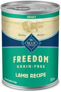 Blue Buffalo Freedom Grain-Free Wet Dog Food, Free of Glutens & Artificial Preservatives, Made with Natural Ingredients, Lamb Recipe, 12.5-oz. Cans (12 Count)