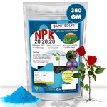 Unitedlys Npk 20 20 20 Fertilizers For Plants Home Garden|Complete Plant Food Npk Fertilizer For Growth Boost&Maximum Production|Ideal For Home,Garden&Outdoor Plant Care-380 Grams,Powder