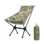 OneTigris Folding Camping Backpacking Chair With Back-Rest, 330 lbs Capacity, Compact Portable Lightweight Chair for Hiking Travel