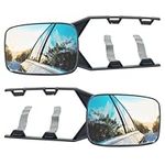 TOTMOX Trailer Towing Mirror Adjustable Trailer Wing Mirror Extension Towing Mirror Car Truck Blind Spot Side-View Mirror for Car Trailer Van SUV Truck Travel (2 PCS)