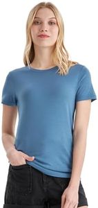 Merino Protect 100% Merino Wool T Shirts Women Crew Neck Tops Short Sleeve Odor Resistance Base Layer Travel Hiking Tee Shirt