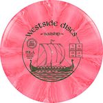 Westside Discs Origio Burst Warship Disc Golf Midrange | Straight Flying Frisbee Golf Midrange | Controllable Golf Disc | Stamp Colors Will Vary (Red)…