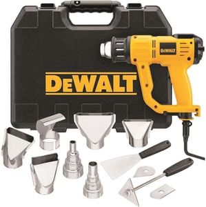 DEWALT Heat Gun with LCD Display & Hard Case/Accessory Kit (D26960K), Yellow