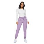 Monarch Uniforms Womens Jogger Scrubs Ribbed Jogger Scrub Pants for Women-(Lavender)-L