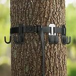 LUCKY CLOVER Treestand Gear Hanger: Hunting Gear Bow Hangers with Metal Coated for Tree Stand Accessories, Tree Stand Gear Hanger Holder for Bow, Quiver, Binoculars and Tree Saddle Accessories