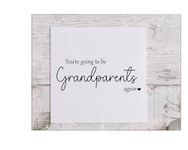 You're going to be Grandparents again Card, announcement card for soon to be grandparents, pregnancy announcement card, grandparent to be card, celebration card, new parents to be pregnancy reveal