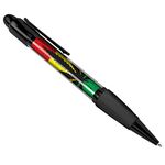 DV DESIGN Cannabis Rasta Flag Black Ballpoint Pen Jamaica Rastafari Weed Drugs #14456