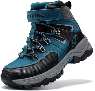 Littleplum Boys Snow Boots Winter Warm Booties Antiskid Hiking Outdoor Shoes Ankle Boots for Kids Yellow Size 12.5 Little Kid