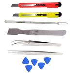 Vadda Bai Mobile Repairing Tools Kit with Metal Spudgers, Tweezers Set, Plastic Openers and Cutter for All Mobiles and Gadget Hand Tool Kit