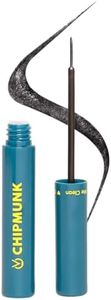 Chipmunk Liquid Eyeliner | Celestial-Black | Waterproof & Smudge-Proof | 12+ Hour Long-Lasting Metallic Formula | Alcohol-Free, Safe for Sensitive Eyes | Gentle, Vegan & Non-Toxic | Eyeliner For Women