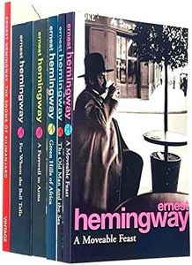 Ernest Hemingway Collection 6 Books Set (For Whom The Bell Tolls, The Snows Of Kilimanjaro, The Old Man and the Sea, A Farewell To Arms, Green Hills of Africa, A Moveable Feast)