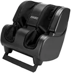 Homedics Therapist Select Foot and Calf Massager Rolling Massage, 4 Programs, 3 Intensities, Adjustable Tilt for Comfort & Washable Liners, Black FMS-400