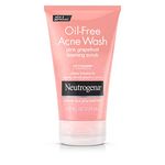 Neutrogena Oil-Free Acne Wash Foaming Scrub, Pink Grapefruit, 4.2 Ounce