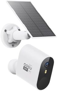 AOSU Add-on Cam, 3K/5MP Solar Security Camera Wireless Outdoor, Requires SolarCam/WirelessCam System's Homebase (NOT Doorbell Homebase)