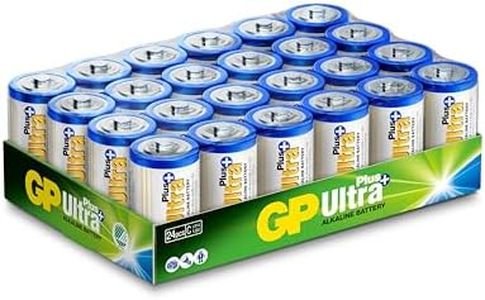 Batterie C - Set da 24 | GP Ultra Plus| Pile Mezza Torcia Alcaline da 1,5V / LR14 / Pile Mezzatorcia - Lunga Durata