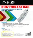 Rug Storage Bag and Zip Tie - No Vent Holes - Giant Size Fits Rugs up to 270 x 360cm - Protects Rolled Rugs for Moving or Storage