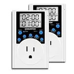 [2 Pack] Timer Outlet, Nearpow Mult