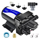 TDR Venus 12V RV Water Pressure Pump Quiet 70 psi Washdown Pumps for Boats Marines Diaphragm Pump Transfer Pump 12 Volts Water Pump Self Priming