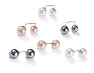 LUPINEZ Pearl Brooch Safety Pins for Women Girls, Anti-Exposure Neckline Safety Jewerly Accessory Sweater Shawl Clips Gifts (6 pcs Pearl Brooch)