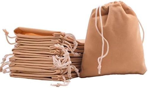 Sansam 20pcs Yellow Drawstrings Velvet Bags for Jewelry, Gift, Wedding Favors, Candy Bags, Party Favors, 5.2x7.2''