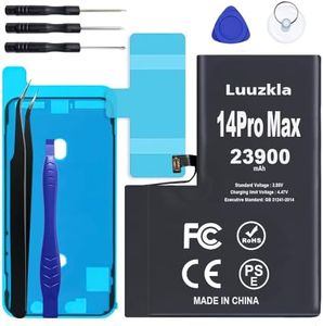 Luuzkla 23900mAh Battery Compatible with iPhone 14 Pro Max, (New Upgrade) Super Capacity Battery Compatible with iPhone 14 Pro Max, with Full Tool Kits-0 Cycle-24 Months Service