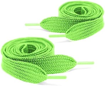 Mercury + Maia Thick Fat Shoe Laces for Sneakers - Chunky Jumbo Wide Shoelaces - Stay Tied - USA Made (1 Pair) (72, Neon Green)