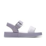 Clarks Women's Alda Strap Sandal, Lilac Combi, 4.5 UK