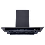 Elica 90cm 1600 m3/hr BLDC Filterless Autoclean Kitchen Chimney with FULL GRILL|15 Yrs Motor WARR|FLAT FL 900 MAX BLDC MAX HAC LTW MS NERO|Black| 9 Speed Touch Control with RPM Display + Motion Sensor