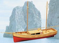 Mantua Model Capri Wooden Model Boat Kit, 550mm x 110mm x 340mm