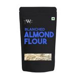 TWF 100% Blanched Almond Flour - Keto-Friendly, Gluten-Free, High Protein, Antioxidant-Rich, and Vitamin-Packed for Baking Cakes, Breads & Rotis (200g)