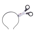 Rotumaty Scary Costume Accessories Bloody Headband Funny Headwear Through Head Toys for Halloween (Scissors)