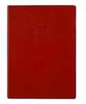 Eccolo Red Embossed Heart Writing J