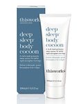 This Works Deep Sleep Body Cocoon, 100 ml - Body Lotion with Soothing Shea Butter to Support Dry Skin - Nourishing Body Moisturiser Infused with Lavender and Camomile Essential Oils for Restful Sleep