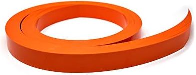 Decorative Gondola Shelving Pre Cut Vinyl Insert Strips 48" x 1.25" Shelf C-Channel, Orange, 100 Pack