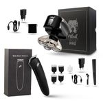 Skull Shaver Pitbull Gold Plus with Baby Beast Trimmer: Electric Head Shaver and Trimmer for Head, Underarms, Chest, Back Grooming Kit, Waterproof, No Nicks