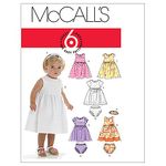 McCall's Patterns M6015 Infants' Lined Dresses, Panties and Headband