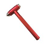 Aluminum Alloy Safety Hammer, Escape Hammer, with Anti-Theft Rope Office Plant fire Glass Window Breaker