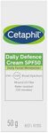 Cetaphil Daily Defence Cream SPF 50, Daily Facial Moisturiser with UVB & UVA, Mineral Sunscreen Powered by Micronised Zinc Oxide Technology, Dermatologist Tested for Sensitive Skin