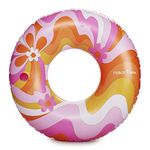 FUNBOY X Malibu Barbie Luxury Dream Tube Pool Float Oversized 50'' Adult Tube Float with Cup Holder