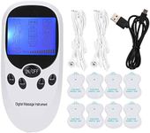 Dual Channel Tens Machine for Pain Relief, EMS Tens Unit Muscle Stimulator, Digital Electronic Massager with 6 Massage Modes & 8 Pads Replacement, Tens Machine for Back Neck Muscle Joint Pain