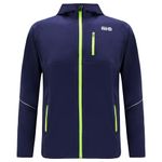 Men's Running Hoodie Jacket - Thermal Full Zip With Pockets & Thumbloops Medium 38"- 40" Peacoat