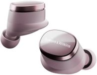 Bowers & Wilkins Pi8 True Wireless Noise Cancelling Earbuds with Bluetooth aptX, 24-bit Wireless Connection, Audio Retransmission, and 6 Built-in Microphones – Pale Mauve