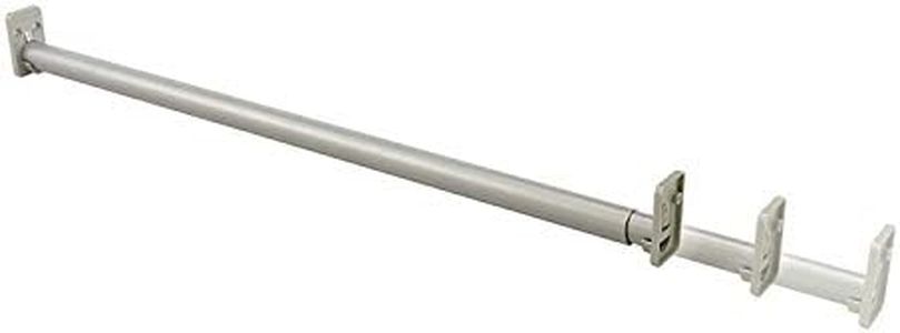 ClosetMaid 8891 SuiteSymphony 30-Inch to 48-Inch Expandable Closet Rod, Nickel