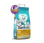 Sanicat - Clumping Unscented Cat Litter | Made of natural minerals with guaranteed odour control | Absorbs moisture and makes cleaning easier | 10 L capacity