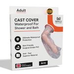 MALU HEALTHCARE Arm Cast Covers- Waterproof Hand Cast Protector for Showers, Baths, and Outdoor Activities | Hand Cast Sleeve Bag Covers for Broken Hands, Wrists, Reusable Dressing Protector