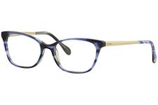 Lilly Pulitzer Women's Eyeglasses Selma BL Blue Full Rim Optical Frame 51mm (Blue, 51)